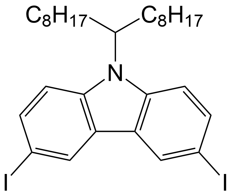 9-(heptadecan-9-yl)-3,6-diiodo- 9H-carbazole/